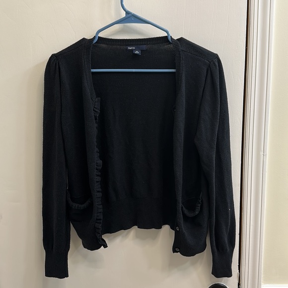 Gap Black Cardigan XXL Girls With Pockets on each side - Picture 2 of 7